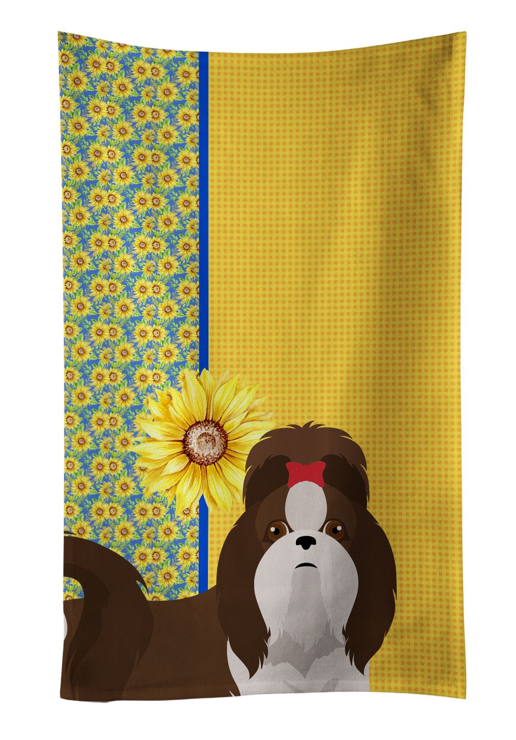 Decorative Summer Sunflower Kitchen Towel And Dish Cloth Set_voghion.com