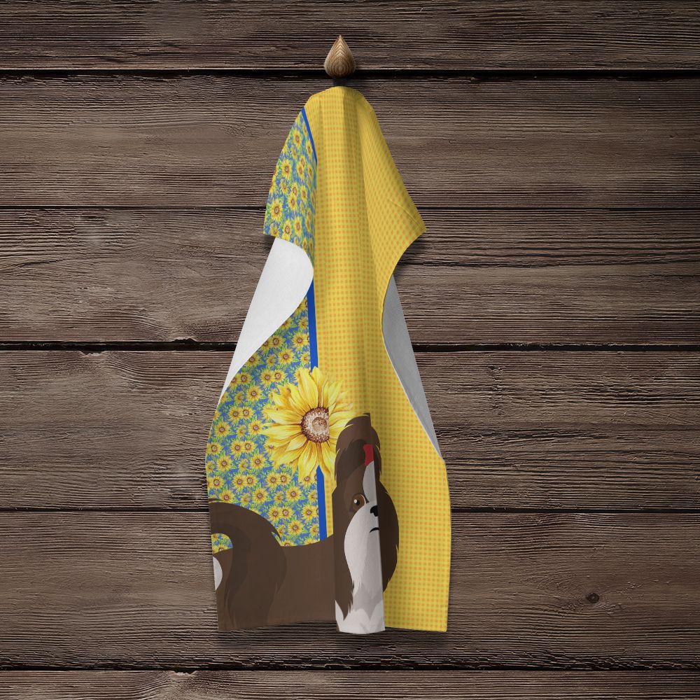 Decorative Summer Sunflower Kitchen Towel And Dish Cloth Set_voghion.com