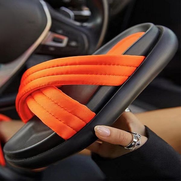 dropship Women's Slippers Silk Soft Platform Ladies Slides Shoes 2022 Summer Fashion Thick Bottom Female Slipper Woman Flip-flops