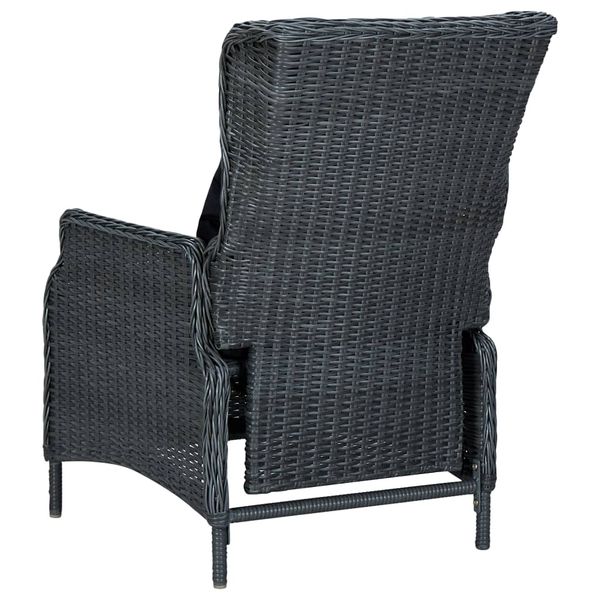 dropship 9 Piece Patio Dining Set with Cushions Poly Rattan Dark Gray