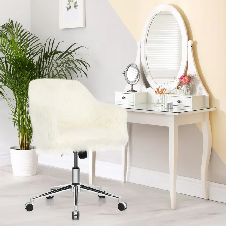 Dressing table chair discount fluffy