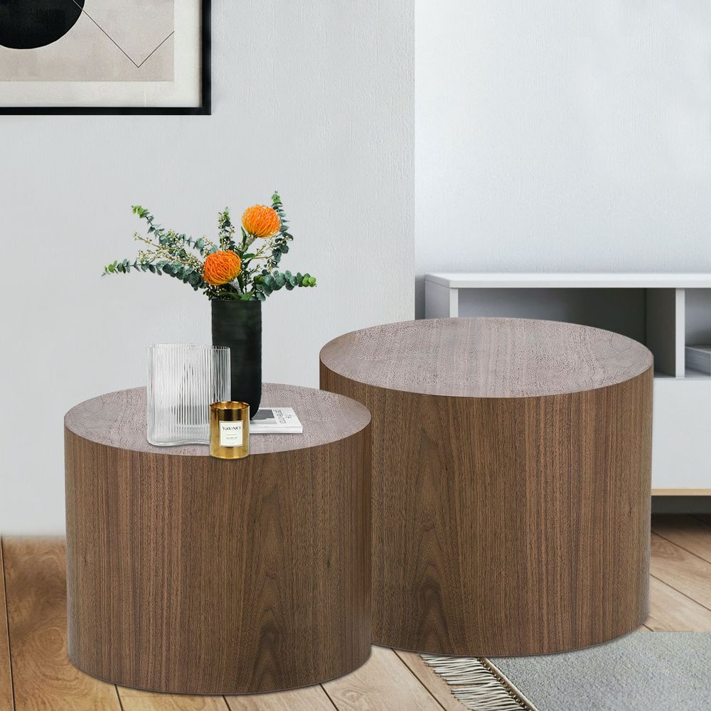 dropship MDF with ash/oak/walnut veneer sidetable/coffee table/end table/ottoman(walnut)